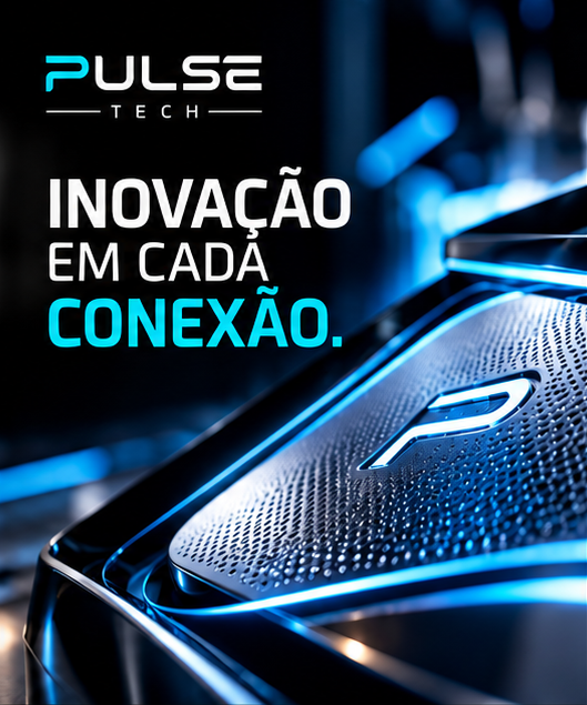 Direção visual da campanha Pulse Tech